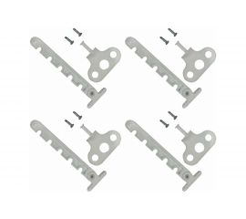 Оконный ограничитель для ПВХ Левша белый, 5-позицион., 4 шт. У1-56604.Б 