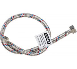 Гибкая подводка для воды Gigant с оплеткой из нержавеющей стали, 1/2""х60 см, г/г P-60-GG 