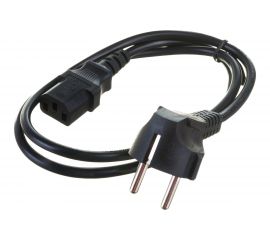 Кабель питания Cablexpert Schuko- C13, 6А, черный, с заземлением 1м PC-186-1M 
