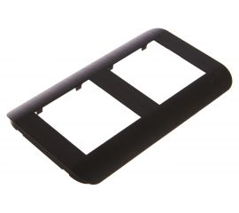 Горизонтальная рамка LUXAR Deco на 2 поста венге рифленая 4606400620686 