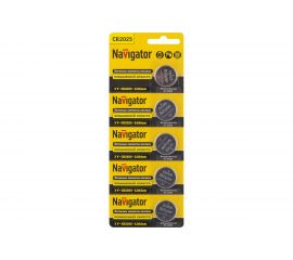 Элемент питания Navigator 94 764 NBT-CR2025-BP5 94764 