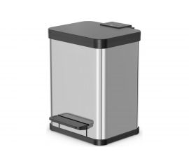 Мусорный контейнер Hailo Оko duo Plus M 2x9 л, нержавеющая сталь, хром, 0622-200 