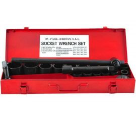 Набор торцевых головок SITOMO N6 21-50 мм, 3/4"", 21 шт, кейс металл 120193 