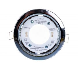 Светильник Ecola GX53 H4 без рефлектора /хром/ 38x106 /к+/ FC53H4ECB 