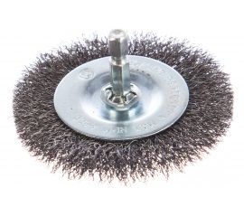 Дисковая гофрированная щетка Атака №082 5407506120 d 75 для дрели шестигранный хвостовик 22386 