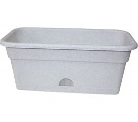 Балконное кашпо с поддоном Darel Plastic 5 01401 ДАР 40х20х17 см, 8 л, мрамор 015166 