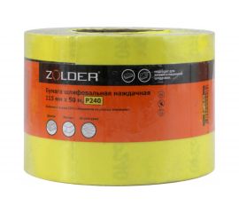 Бумага шлифовальная наждачная (50 м; 115 мм; Р240) ZOLDER Z-1050-240 