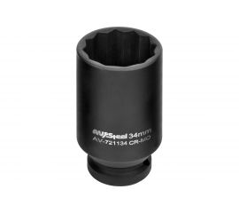 Головка ударная двенадцатигранная удлиненная (34 мм; 1/2DR) AV Steel AV-721134 