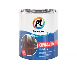 Эмаль Profilux ПФ-115 красная глянцевая 3000, 0.9 кг Н0000001945 