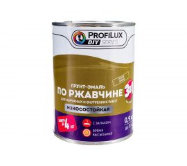 Грунт-эмаль Profilux по ржавчине 3в1 хаки 0,9 кг МП00 004806 