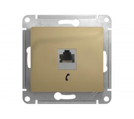Телефонная розетка Schneider Electric GLOSSA RJ11, ТИТАН GSL000481T 