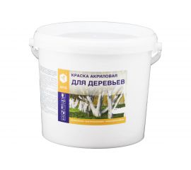Акриловая краска для деревьев APIS белая, 8 кг 4665296515032 