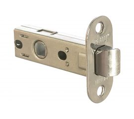 Межкомнатная защелка РЕНЦ овальная планка, хром блестящий INL 5-45 oval С 