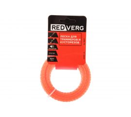 Леска для триммера 2,4 мм, 15 м, витая, бесшумная REDVERG 6622434 