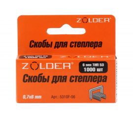 Запасные скобы ZOLDER 6 мм тип 53, 1000 шт. 5310F-006 