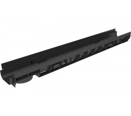 Водоотводный лоток Gidrolica DN 100, 1000х146х80 мм - пластиковый 805pro 