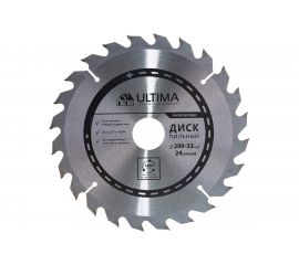 Диск пильный по дереву (200х32 мм, 24 зуба, +кольцо,30/32) Ultima 115023 