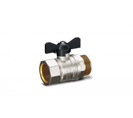 Шаровой кран LD Pride латунный, внутренняя/наружная резьба, ручка-бабочка, 3/4 47.20.B-Н.Б 