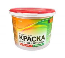 Интерьерная супербелая латексная моющаяся краска VIRTUOSO V-13 L 1,4 кг 11598310 