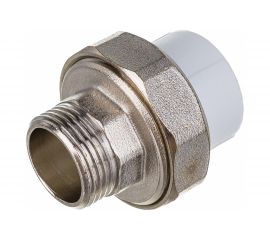 Комбинированная муфта VALFEX PP-R белая, разъем 25х3/4 дюйма НР 10156020 127-0224 