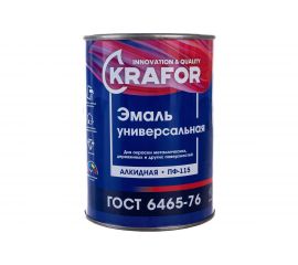 Универсальная эмаль Krafor Альфа ПФ-115 светло-фиолетовая 0.8 кг 6 206149 