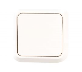Выключатель накладной одноклавишный, белый Makel Siva Ustu 45201 