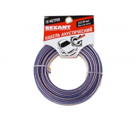Акустический кабель REXANT 2х2,50 кв.мм прозрачный BLUELINE 01-6208-3-10 
