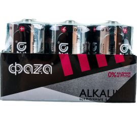 Алкалиновая батарейка ФАZА LR20 Alkaline Pack-6 5030633 
