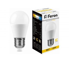 Светодиодная лампа FERON LB-950, 13W, 230V E27 2700K G45 38104 