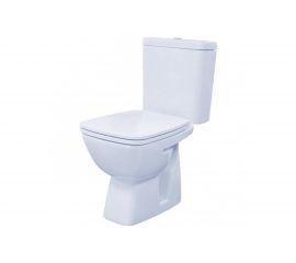 Унитаз-компакт Santek Нео Лайт косой выпуск, 2 режима, сиденье DP Slim, Soft Close, Clip up 1WH302471 456862 