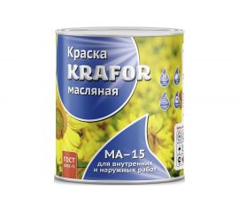 Масляная краска Krafor МА-15 синяя 2.5 кг 6 26365 