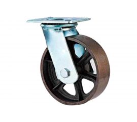 Большегрузное чугунное колесо поворотное с панелью SCs 42 (100 мм; 300 кг) А5 1000148 