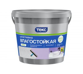 Шпатлевка ТЕКС Профи (влагостойкая; 0.9 л; 1.53 кг) 25714 