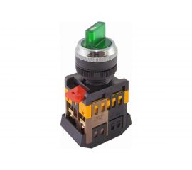 Переключатель TDM АNС-22-2, на 2 фиксированных положения, зеленый, неон, 230В, I-O, 1з 1р SQ0703-0002 