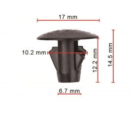 Клипса 50 шт AVERS 9046710186-50 