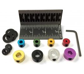 Набор стопорных колец Uniq tool 3; 4; 5; 6; 7; 8; 9; 10 мм, с линейкой UTJC-015 