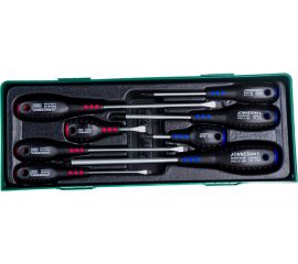 Набор отверток стержневых FULL STAR Jonnesway D04PP08SP в ложементе, 8 предметов 48152 