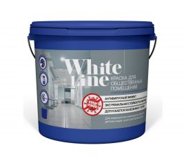Стойкая к дезинфицирующим растворам краска White Line 1.3 кг 4690417092635 