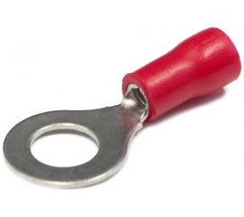 Кольцевой изолированный наконечник REXANT, диам. 6.5 мм, 0.5-1.5 кв.мм, красный 08-0015 