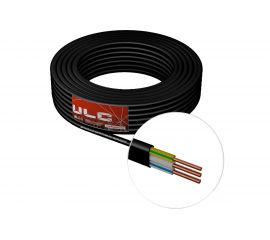 Кабель ULC ВВГ-ПнгА 3x2.5 черный, 100м ULC0024 