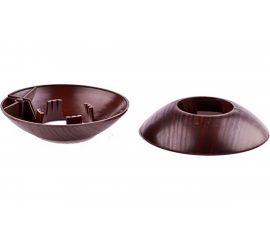 Напольные розетты GRACE (2 шт; 16 мм; венге) УТ000073451 