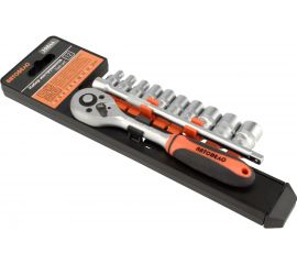 Набор торцевых головок АвтоDело 1/4" DR 12 предметов холдер 39844 14565 