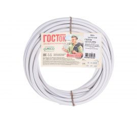 Провод ПВС 3 х 0.75 белый 10м ГОСТок ГТ0739 