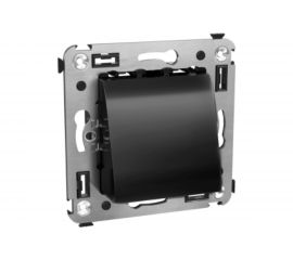 Вывод кабеля из стены DKC, Avanti черный квадрат 4402983 