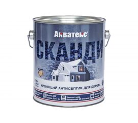 Кроющий антисептик для древесины Рогнеда Акватекс Сканди (2.5 л; база) 207437 