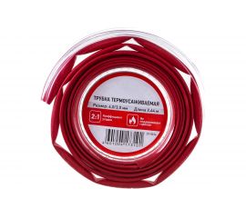 Термоусаживаемая трубка REXANT 6,0/3,0 мм красная, ролик 2,44 м 29-0034 