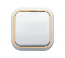 Выключатель Кунцево-Электро ВАЛЕНТИНА открытой установки,одноклавишный А16-038 З 7631 