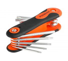 Набор ключей PATRIOT SKT-8F, TORX, T9-T40 складные, CRV, 8-в-1 350002009 