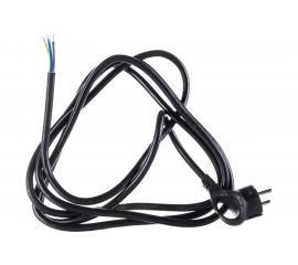 Сетевой шнур с вилкой ЭРА U-3x1,5-3m-B с заземлением 3м ПВС 3x1,5мм2 черный Б0048709 