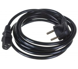 Кабель питания ExeGate Power PC-3P Евровилка угловая Schuko- С13 VDE-250V-3х0.5-CU 6A 3м 280661 